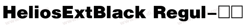 HeliosExtBlack Regul字体转换